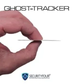 Localizzatore GPS senza SIM Ghost Tracker con spessore inferiore a 1 mm visto di profilo