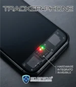 Dettaglio tecnico della modifica hardware invisibile integrata all'interno dello smartphone TrackerPhone per consentire la localizzazione discreta